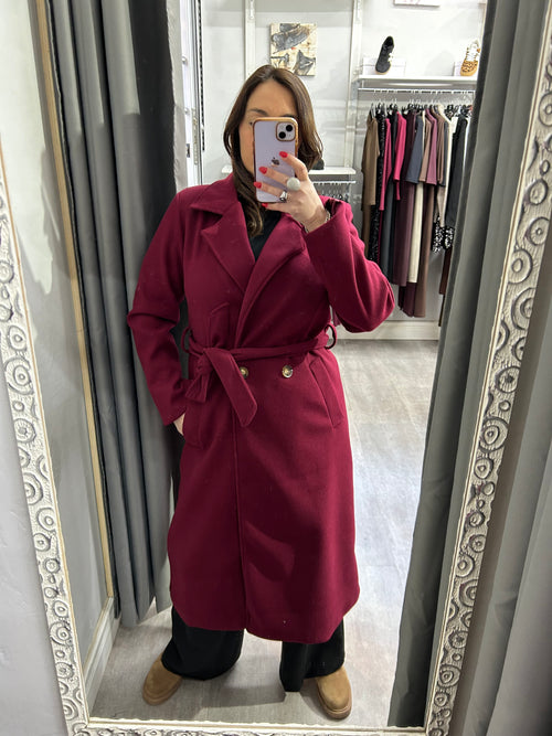 Cappotto con cintura