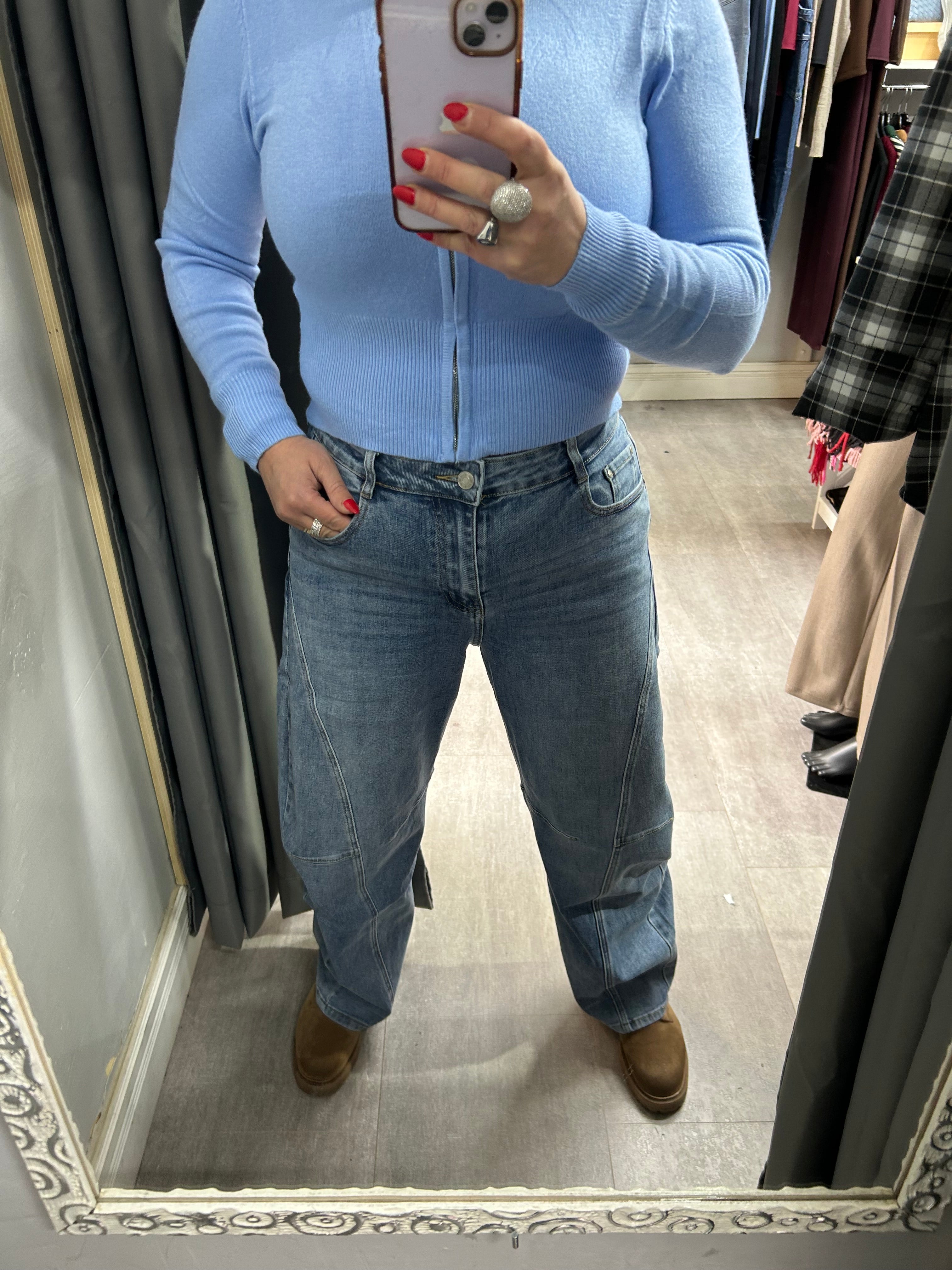 Denim Balloon push uo