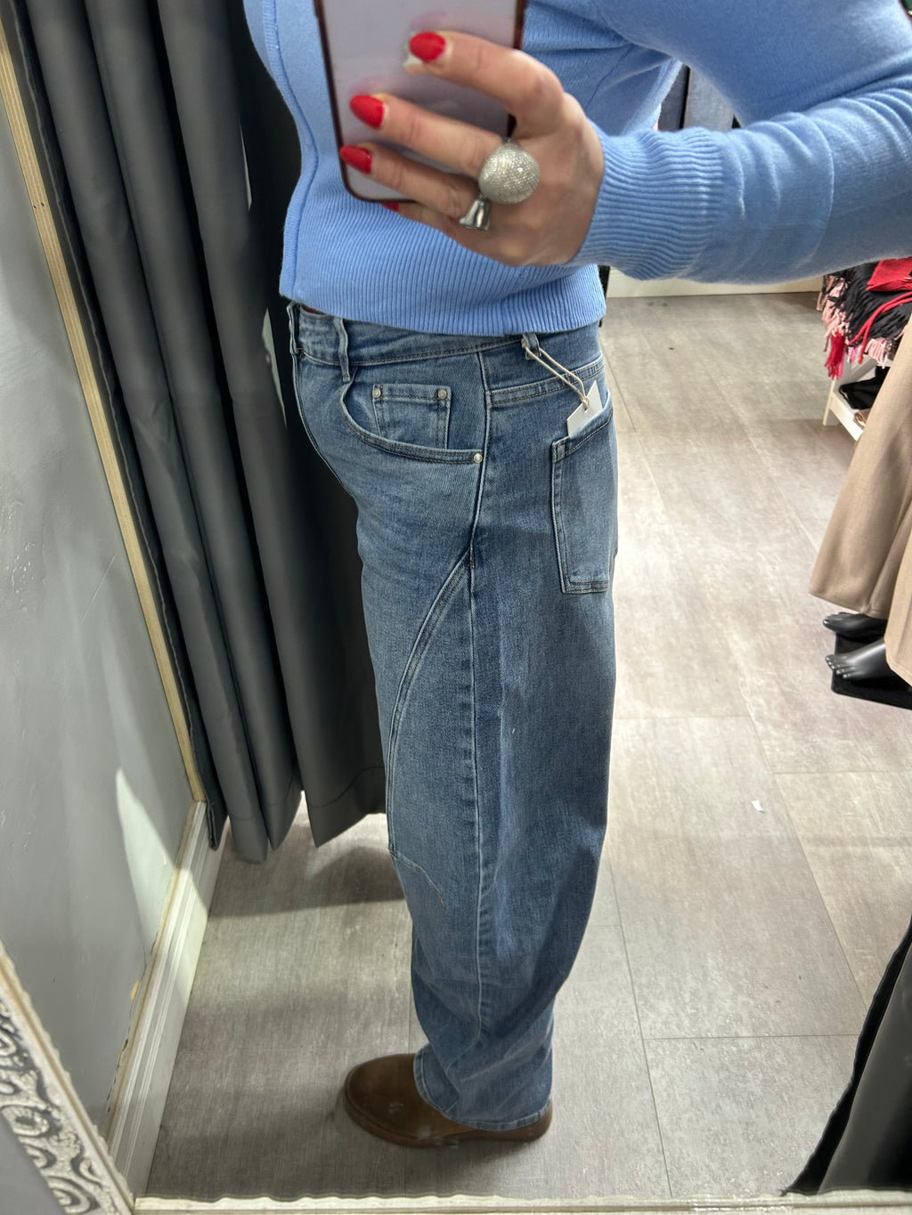 Denim Balloon push uo